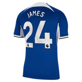 Koszulka Chelsea James 24 Domowe 2023-24 Koszulki Piłkarskie Krótki Rękaw